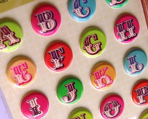 boutique scrapbooking elaia-alphabet stickers pastilles colorees